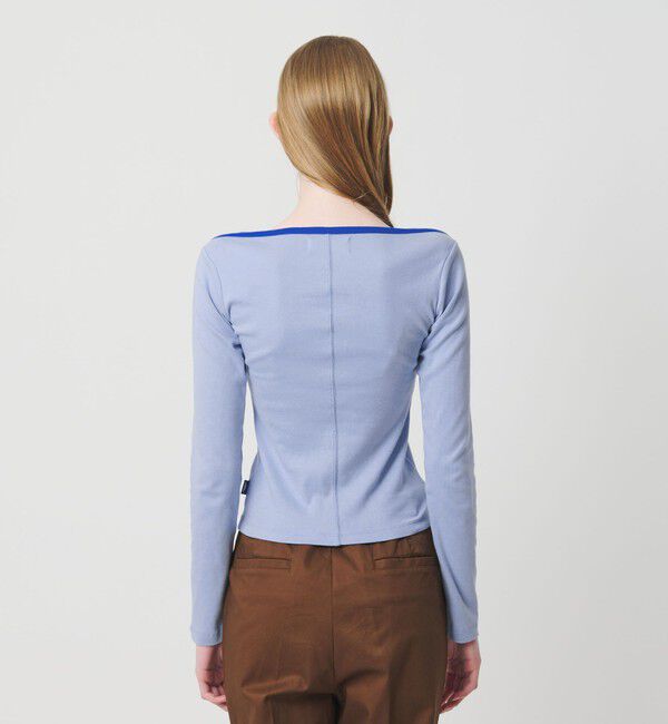 NICE WEATHER「＜NICE WEATHER＞ロゴ フィット ロングスリーブ Tシャツ」|Tシャツ・カットソー|