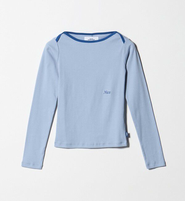 NICE WEATHER「＜NICE WEATHER＞ロゴ フィット ロングスリーブ Tシャツ」|Tシャツ・カットソー|