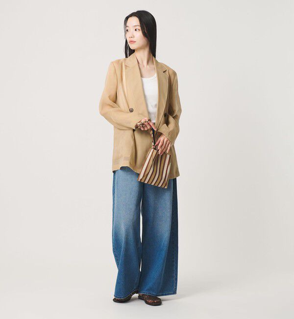 BEAUTY&YOUTH UNITED ARROWS「ポリエステル シアー ダブルジャケット ウォッシャブル」|テーラードジャケット|