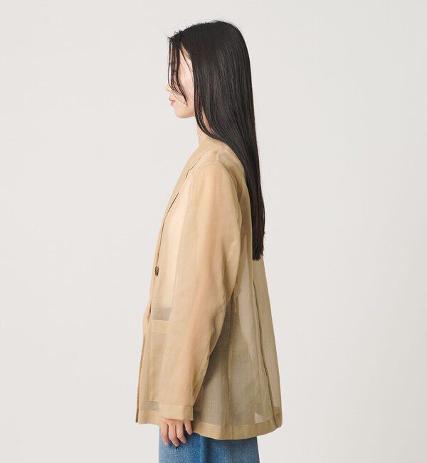 BEAUTY&YOUTH UNITED ARROWS「ポリエステル シアー ダブルジャケット ウォッシャブル」|テーラードジャケット|
