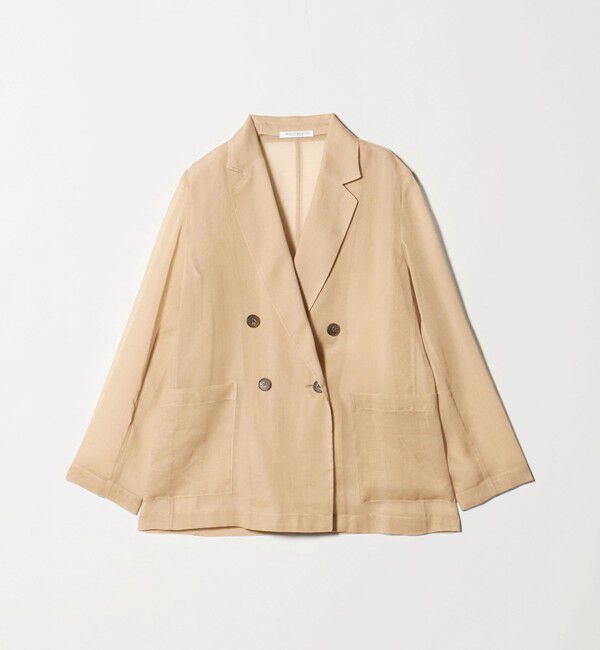 BEAUTY&YOUTH UNITED ARROWS「ポリエステル シアー ダブルジャケット ウォッシャブル」|テーラードジャケット|