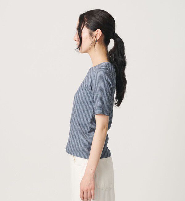 BEAUTY&YOUTH UNITED ARROWS「シャーリング コンパクト ボーダー Tシャツ」|Tシャツ・カットソー|