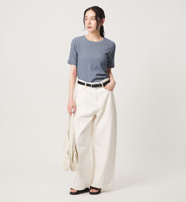 BEAUTY&YOUTH UNITED ARROWS「シャーリング コンパクト ボーダー Tシャツ」|Tシャツ・カットソー|