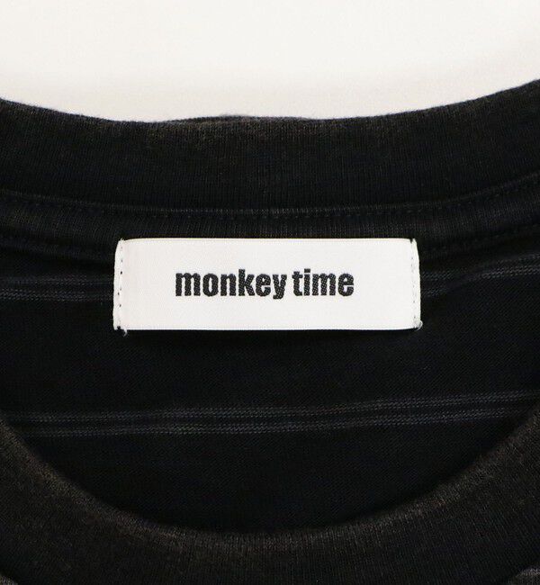 MONKEY TIME「ウォッシュド ボーダー Tシャツ」|Tシャツ・カットソー|