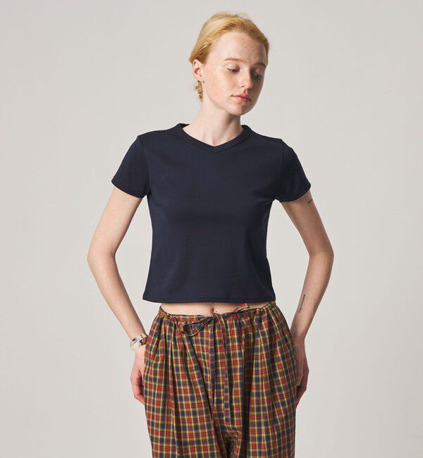 STEVEN ALAN「＜Steven Alan＞コットン フライス Tシャツ」|Tシャツ・カットソー|NAVY