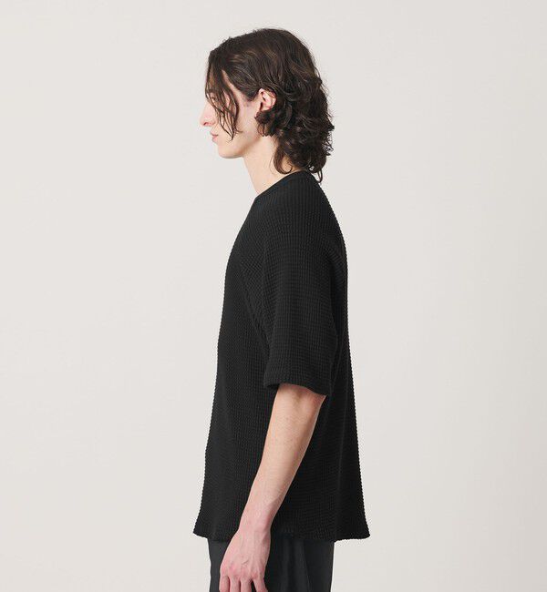 BEAUTY&YOUTH UNITED ARROWS「ビッグ ワッフル クルーネック ショートスリーブ Tシャツ」|Tシャツ・カットソー|