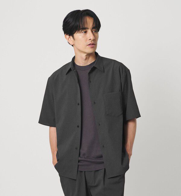 BEAUTY&YOUTH UNITED ARROWS「KOMATSU PACK トロピカル レギュラー シャツ FORM型 ストレッチ 吸水速乾 UVカット セットアップ対応」|シャツ・ブラウス|