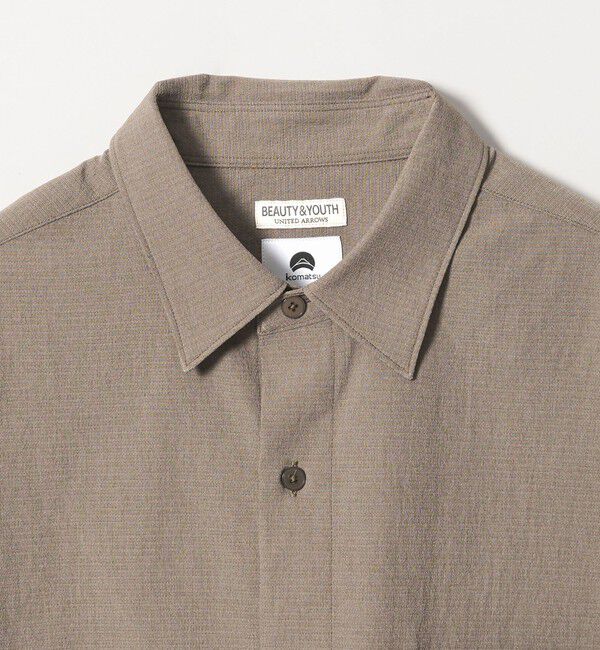 BEAUTY&YOUTH UNITED ARROWS「KOMATSU PACK トロピカル レギュラー シャツ FORM型 ストレッチ 吸水速乾 UVカット セットアップ対応」|シャツ・ブラウス|