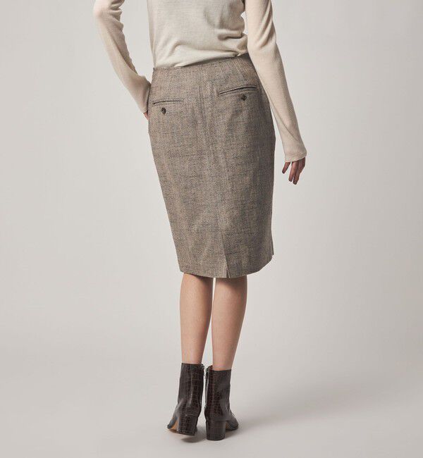 STEVEN ALAN「＜Steven Alan＞ヘリンボーン ツイード ライク ペンシルスカート」|スカート|