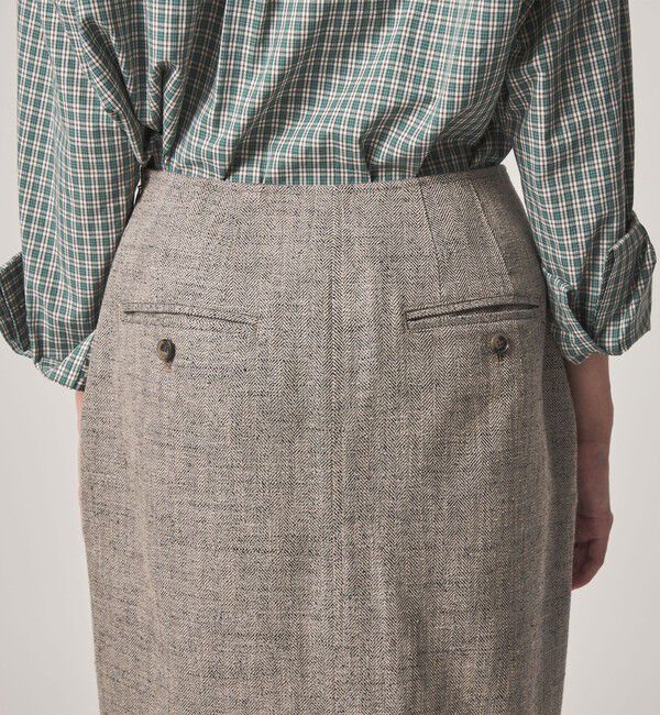STEVEN ALAN「＜Steven Alan＞ヘリンボーン ツイード ライク ペンシルスカート」|スカート|