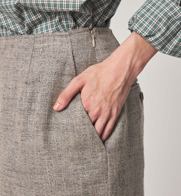 STEVEN ALAN「＜Steven Alan＞ヘリンボーン ツイード ライク ペンシルスカート」|スカート|
