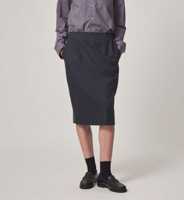 STEVEN ALAN「＜Steven Alan＞ヘリンボーン ツイード ライク ペンシルスカート」|スカート|