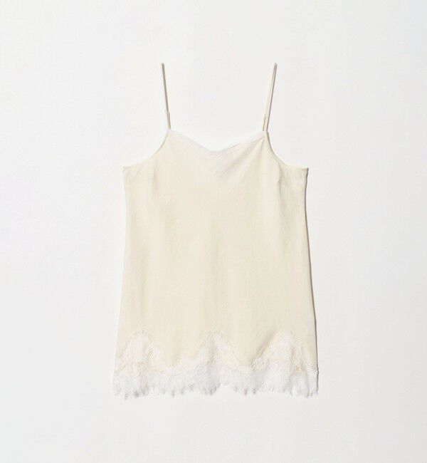 BEAUTY&YOUTH UNITED ARROWS「レース サテン キャミソール ウォッシャブル」|キャミソール|OFF WHITE