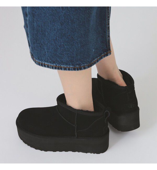 Ray BEAMS 「UGG(R) / Women's Classic Ultra Mini Platform / クラシック ウルトラ ミニ プラットフォーム」|ロングブーツ|