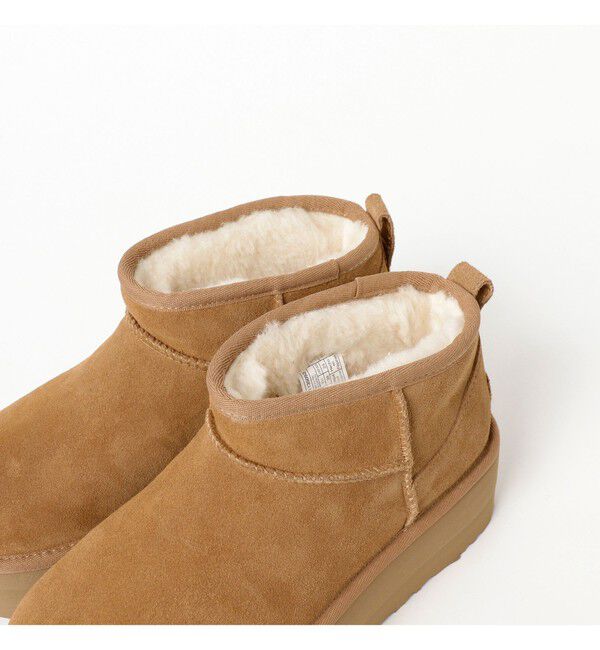 Ray BEAMS 「UGG(R) / Women's Classic Ultra Mini Platform / クラシック ウルトラ ミニ プラットフォーム」|ロングブーツ|