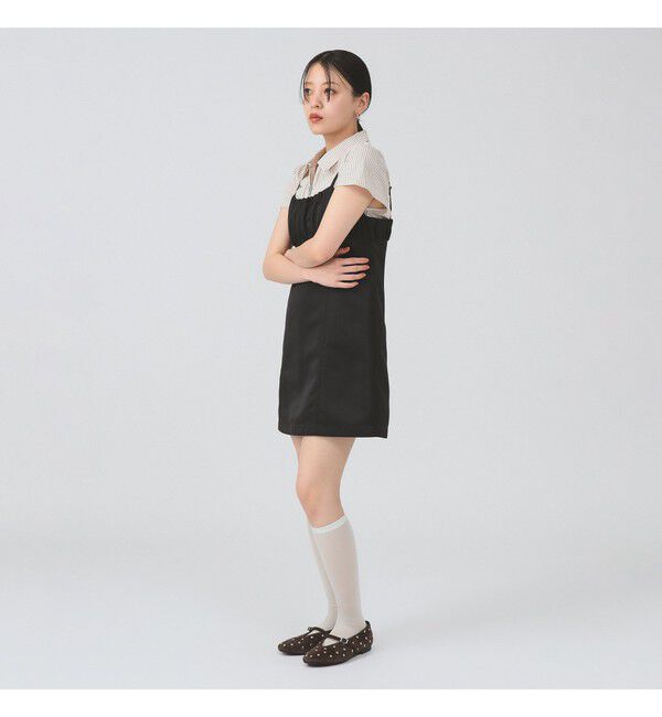 Ray BEAMS 「サテン ミニ キャミソール ワンピース」|ワンピース|