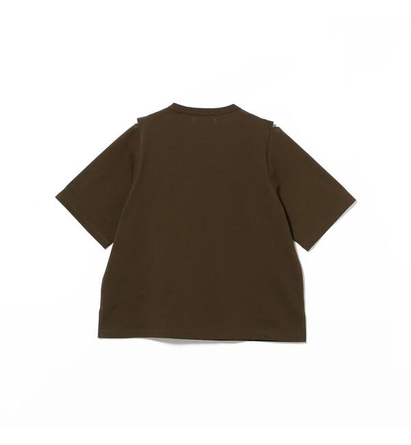 Demi-Luxe BEAMS 「ショルダー スリット Tシャツ」|Tシャツ・カットソー|