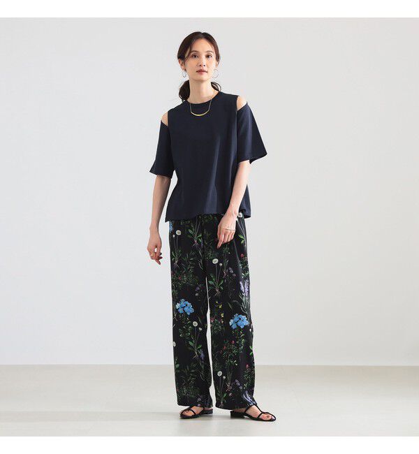 Demi-Luxe BEAMS 「ショルダー スリット Tシャツ」|Tシャツ・カットソー|