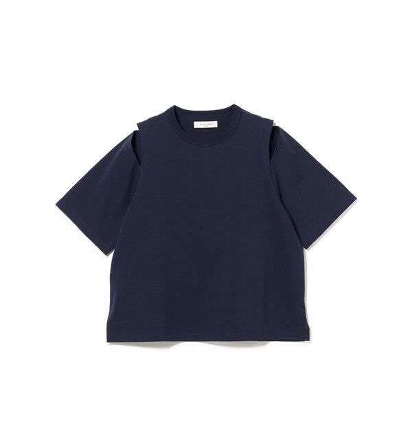 Demi-Luxe BEAMS 「ショルダー スリット Tシャツ」|Tシャツ・カットソー|