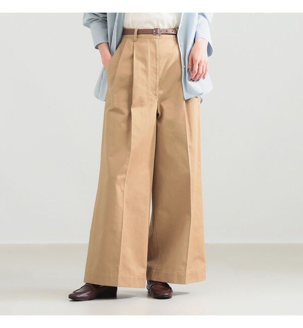 Demi-Luxe BEAMS 「1タック チノパンツ」|チノ|BEIGE