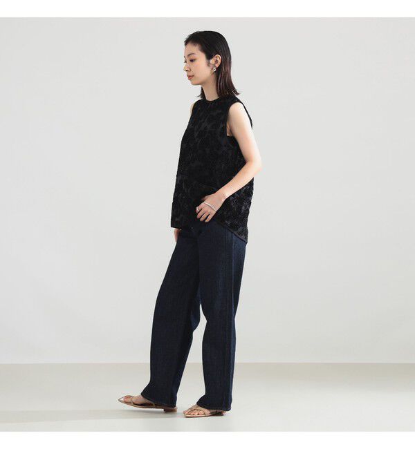 Demi-Luxe BEAMS 「モールヤーン エンブロ ノースリーブ ブラウス」|シャツ・ブラウス|