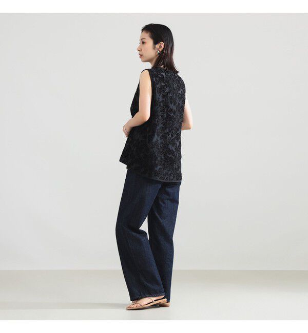 Demi-Luxe BEAMS 「モールヤーン エンブロ ノースリーブ ブラウス」|シャツ・ブラウス|