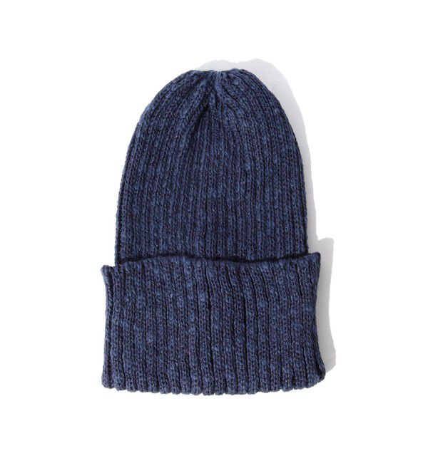 BEAMS「Watch Cap Linen」|ニット帽|NAVY
