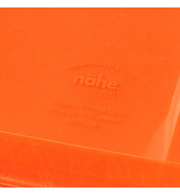 bPr BEAMS「nahe (R)/ ジェネラル パーパスケース A5 クリア オレンジ」|ステーショナリー|