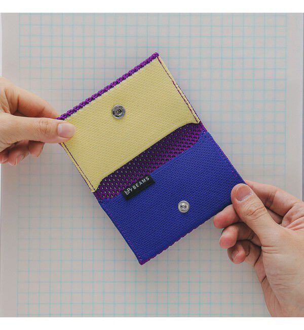 bPr BEAMS「bPr BEAMS / マルチ ニット カードケース」|ステーショナリー|PURPLE