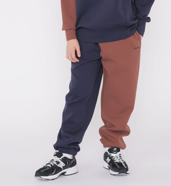 SHIPS KIDS「SHIPS KIDS:140～160cm / 2トーン スウェット パンツ」|その他|ネイビー