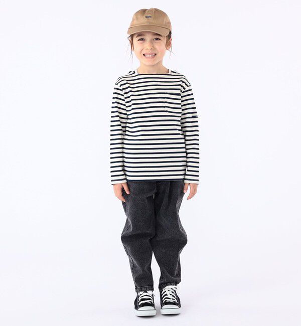 SHIPS KIDS「SHIPS KIDS:100～130cm / ボーダー 長袖 TEE」|Tシャツ・カットソー|