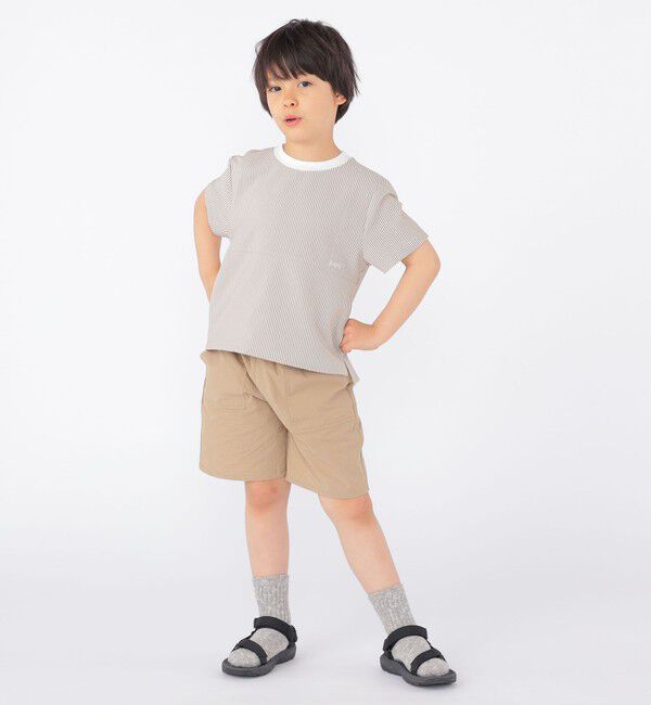 SHIPS KIDS「SHIPS KIDS:100～130cm /〈UVカット/吸水速乾〉ドライタッチ プルオーバー」|Tシャツ・カットソー|