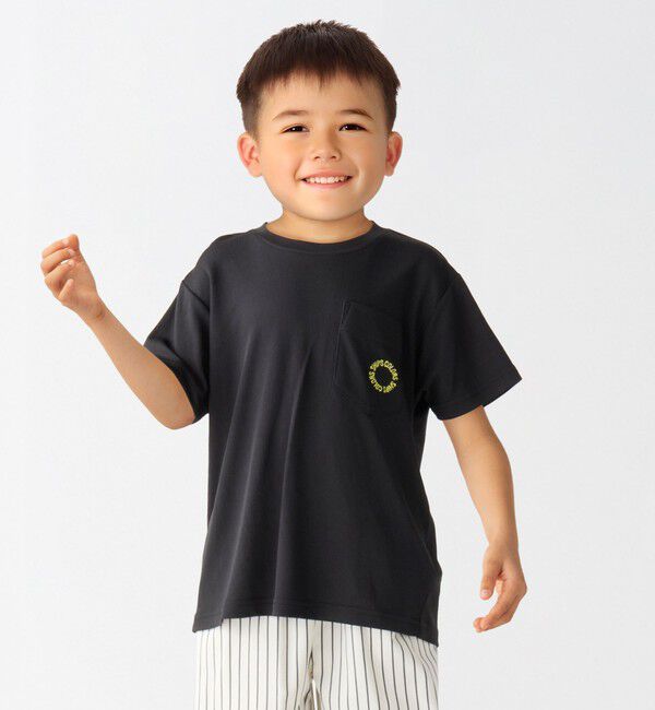 SHIPS Colors 「SHIPS Colors:90～140cm / 〈接触冷感・気化冷却〉AIR FREEZE Tシャツ」|Tシャツ・カットソー|ブラック