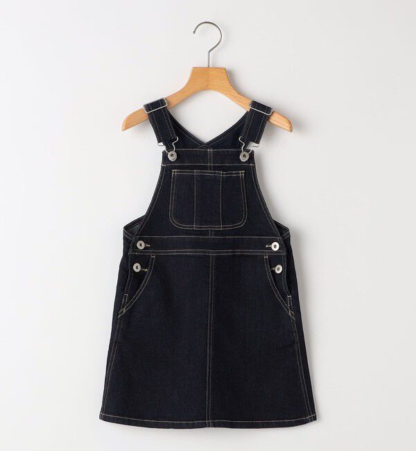 SHIPS KIDS「SHIPS KIDS:100～130cm /デニム オーバーオール スカート」|ジャンパースカート|