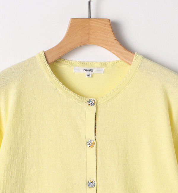 SHIPS KIDS「SHIPS KIDS:140～150cm / リバティ ボタン カーディガン」|カーディガン|