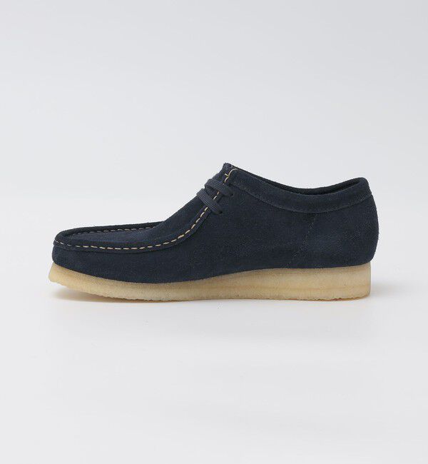 SHIPS「【SHIPS EXCLUSIVE】CLARKS: WALLABEE SUEDE NAVY」|ショートブーツ|