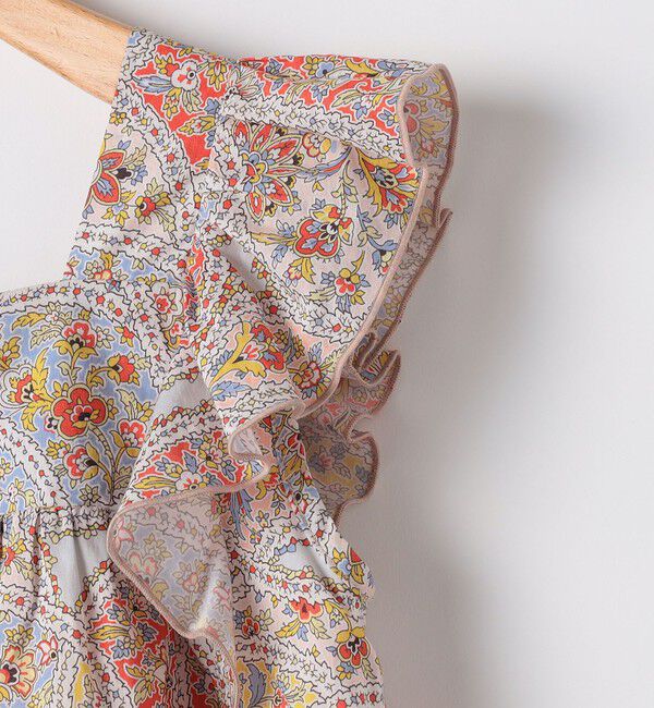 SHIPS KIDS「SHIPS KIDS:140cm / リバティ ノースリーブ ワンピース」|ワンピース|