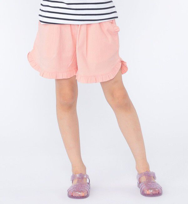 SHIPS KIDS「SHIPS KIDS:100～130cm / 〈接触冷感〉ドライタッチ フリル ショート パンツ」|その他|