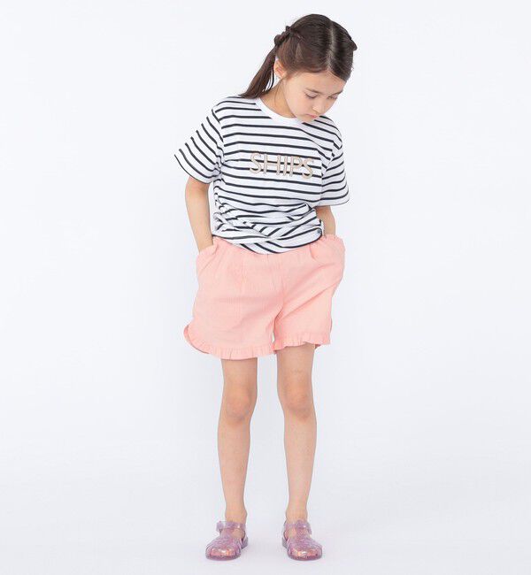 SHIPS KIDS「SHIPS KIDS:100～130cm / 〈接触冷感〉ドライタッチ フリル ショート パンツ」|その他|