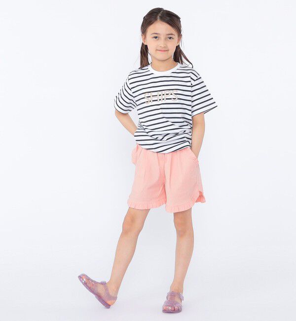SHIPS KIDS「SHIPS KIDS:100～130cm / 〈接触冷感〉ドライタッチ フリル ショート パンツ」|その他|
