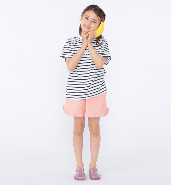 SHIPS KIDS「SHIPS KIDS:100～130cm / 〈接触冷感〉ドライタッチ フリル ショート パンツ」|その他|
