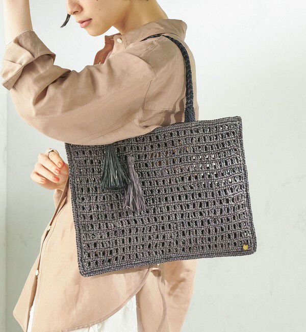 SHIPS for women「MAISON N.H PARIS:SOLENE TOTE」|かごバッグ|