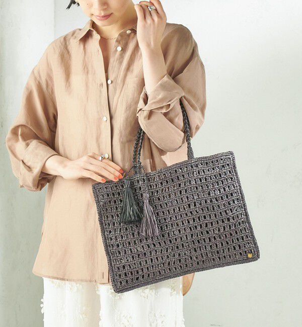 SHIPS for women「MAISON N.H PARIS:SOLENE TOTE」|かごバッグ|