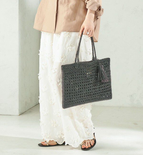 SHIPS for women「MAISON N.H PARIS:SOLENE TOTE」|かごバッグ|