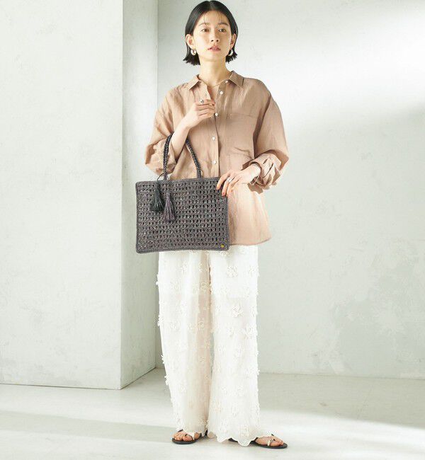 SHIPS for women「MAISON N.H PARIS:SOLENE TOTE」|かごバッグ|
