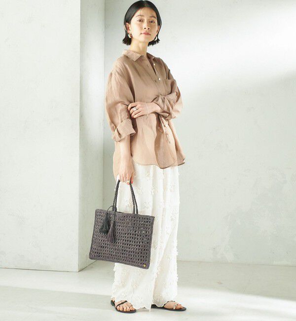 SHIPS for women「MAISON N.H PARIS:SOLENE TOTE」|かごバッグ|