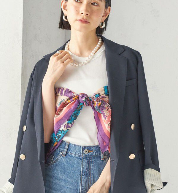 SHIPS for women「【一部SHIPS別注】BINDU: スカーフ 100&times;100」|バンダナ・スカーフ|