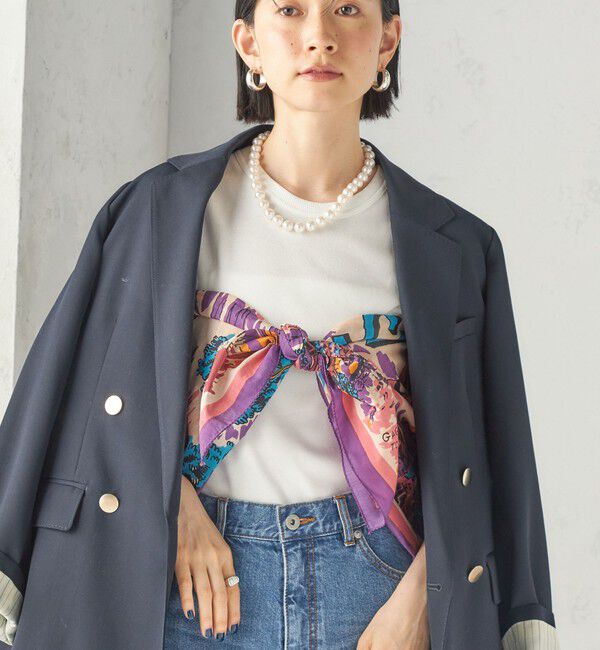 SHIPS for women「【一部SHIPS別注】BINDU: スカーフ 100&times;100」|バンダナ・スカーフ|
