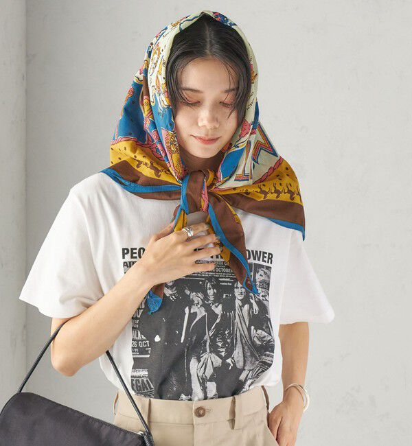 SHIPS for women「【一部SHIPS別注】BINDU: スカーフ 100&times;100」|バンダナ・スカーフ|