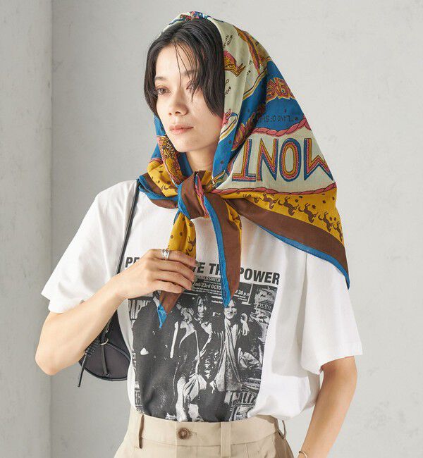 SHIPS for women「【一部SHIPS別注】BINDU: スカーフ 100&times;100」|バンダナ・スカーフ|